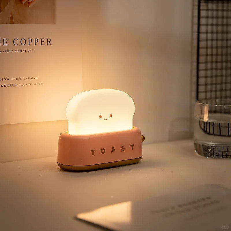 Rechargeable Kawaii Toast Night Light
